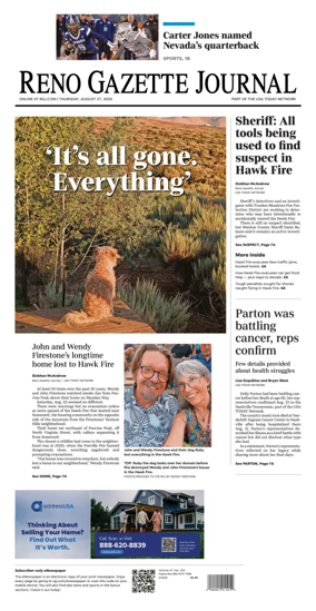 Cover of Reno Gazette Journal