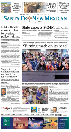 Cover of Santa Fe New Mexican