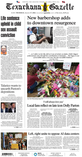 Cover of Texarkana Gazette