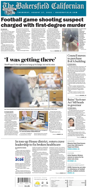 Cover of The Bakersfield Californian