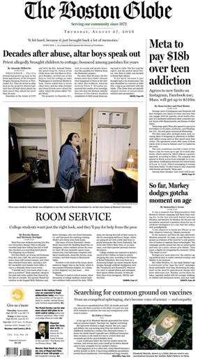 Cover of The Boston Globe