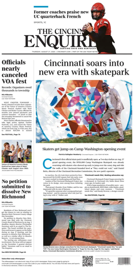 Cover of The Cincinnati Enquirer