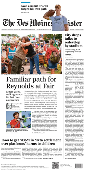 Cover of The Des Moines Register