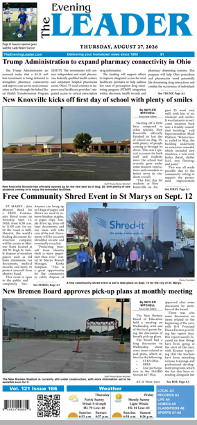 Cover of The Evening Leader