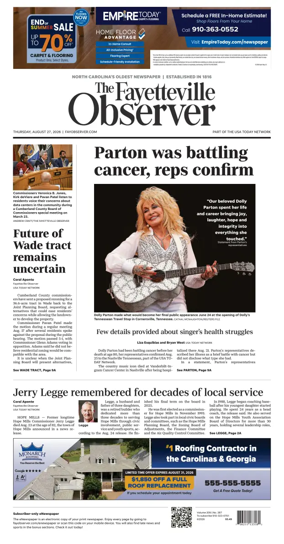 Cover of The Fayetteville Observer