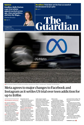 Cover of The Guardian (USA)