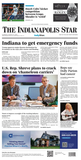 Cover of The Indianapolis Star