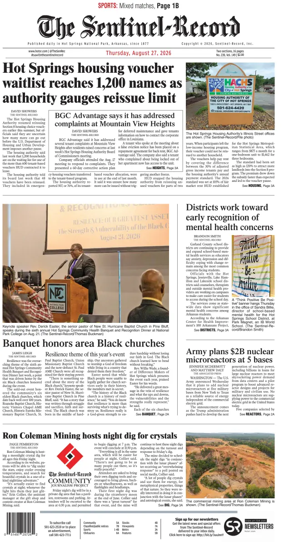 Cover of The Sentinel-Record