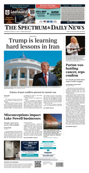 Cover of The Spectrum & Daily News