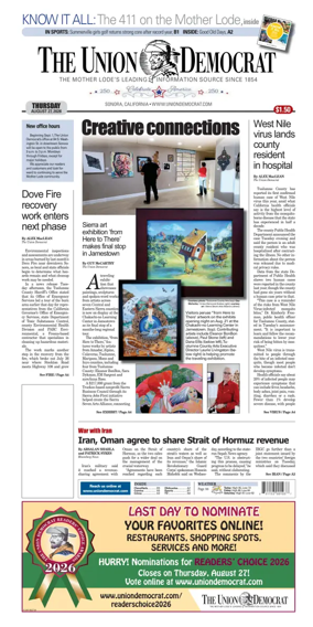 Cover of The Union Democrat