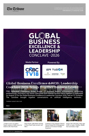 Cover of Tribune India - Compiled Edition