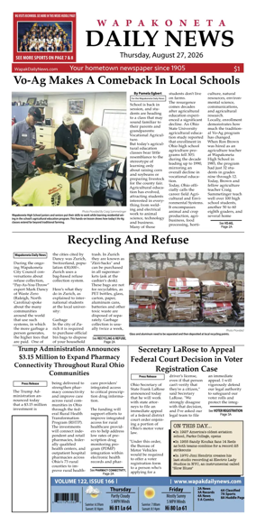 Cover of Wapakoneta Daily News