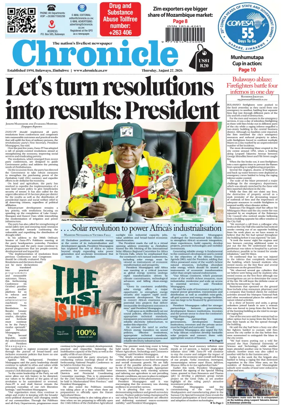 Cover of Chronicle (Zimbabwe)