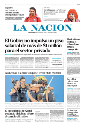 Cover of La Nacion