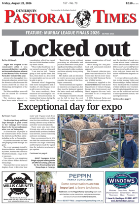 Cover of Deniliquin Pastoral Times
