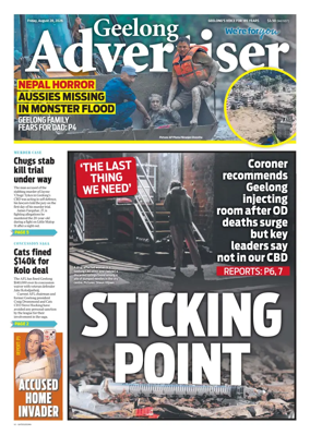 Cover of Geelong Advertiser