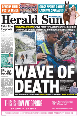 Cover of Herald Sun