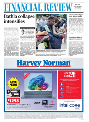 Cover of The Australian Financial Review