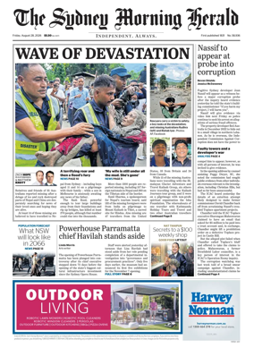 Cover of The Sydney Morning Herald