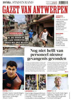 Cover of Gazet van Antwerpen Stad en Rand