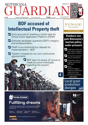 Cover of Botswana Guardian