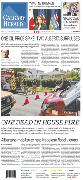 Cover of Calgary Herald