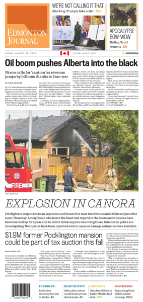 Cover of Edmonton Journal