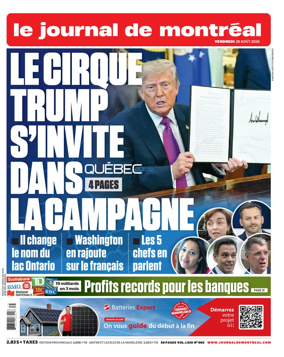 Cover of Le Journal de Montreal