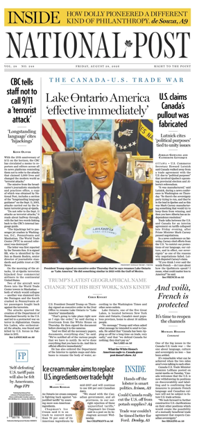 Cover of National Post - (National Edition)