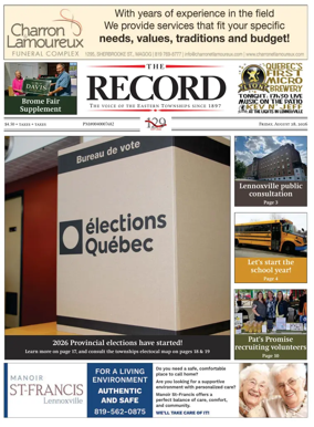 Cover of Sherbrooke Record