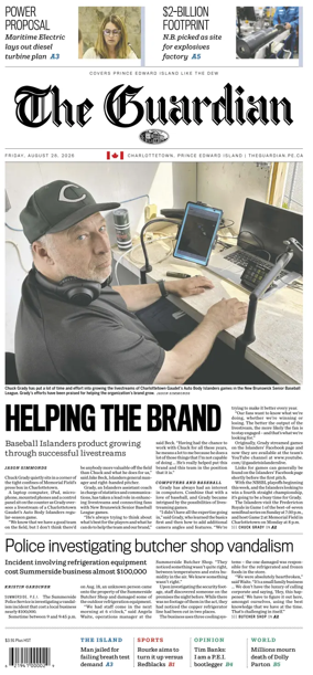 Cover of The Guardian (Charlottetown)