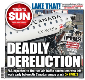 Cover of Toronto Sun