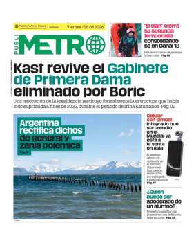 Cover of Publimetro Chile