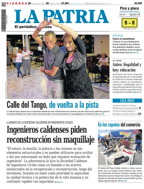 Cover of La Patria (Colombia)