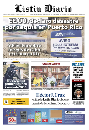 Cover of Listin Diario