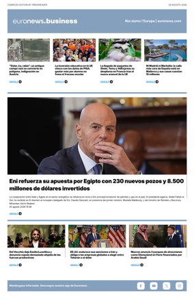 Cover of Euronews Business (Spanish) Compiled Edition