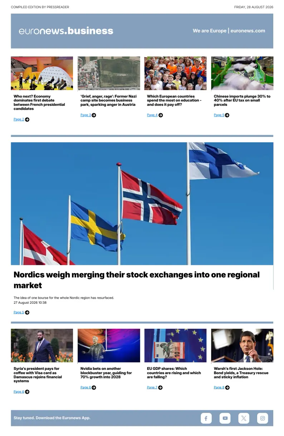 Cover of Euronews Business