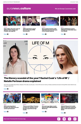 Cover of Euronews Culture and Sport Compiled Edition