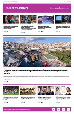 Cover of Euronews Culture and Sport (Turkish) Compiled Edition