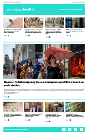Cover of Euronews Health (English) Compiled Edition