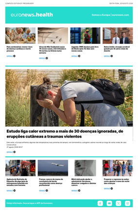 Cover of Euronews Health (Portuguese)