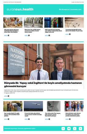 Cover of Euronews Health (Turkish) Compiled Edition