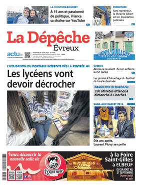 Cover of La Depeche Evreux