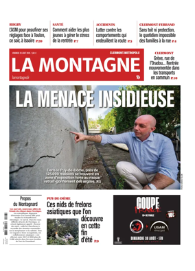 Cover of La Montagne (Clermont-Metropole)