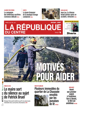 Cover of La Republique du Centre (Orleans - Loiret))