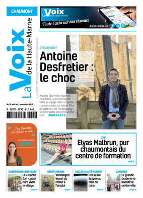 Cover of La Voix de la Haute-Marne edition Chaumont