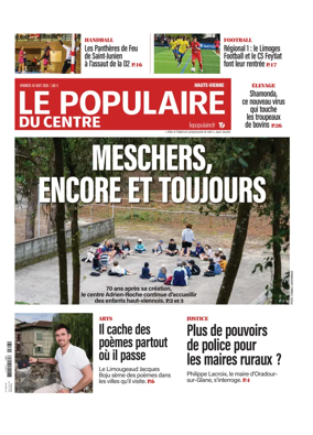 Cover of Le Populaire du Centre (Haute-Vienne)