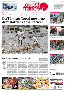 Cover of Ouest France (Auray)