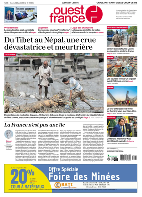 Cover of Ouest France (Challans / Saint-Gilles-Croix-de-Vie)