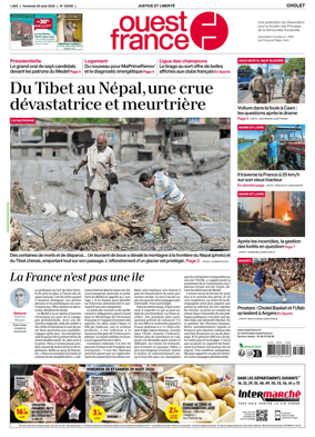 Cover of Ouest France (Cholet)